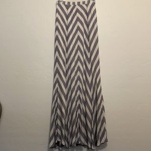 Ella Moss Navy Striped Maxi Skirt